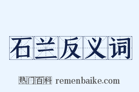 石兰反义词是什么意思的图片